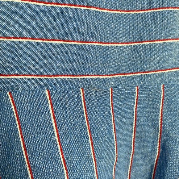 Mango Blue Linen Blouse - Picture 3 of 3